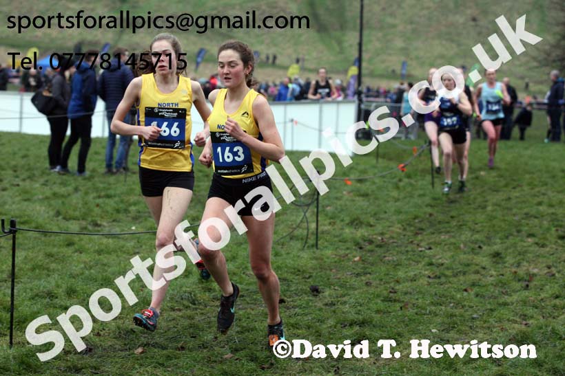 Inter District senior women and juniors, 2018 Simplyhealth Great Edinburgh International XCountry. Photo: David T. Hewitson/Sports for All Pics